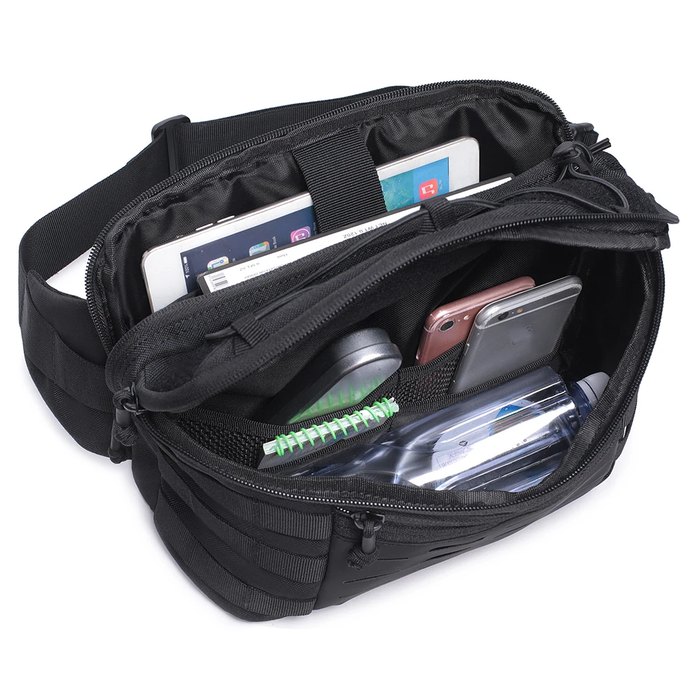 Bolso de hombro para deportes al aire libre, mochila de pecho para senderismo, escalada, pesca, caza, paquete de cintura, bolsa de herramientas EDC de utilidad - imagen 4