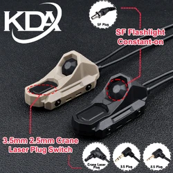 Interruptor remoto de presión de control dual función WADSN AXON, cola con enchufes SF/2.5/3.5/Crane. Compatible con interruptores de luz Scout PEQ, NGAL, M300, M600