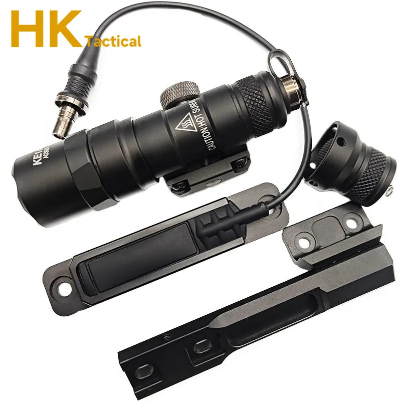 Linterna táctica SF M300 M300B M600B, luz LED constante/momentaria para explorador de caza con Base compensada de Panel de bolsillo Mlok/20MM