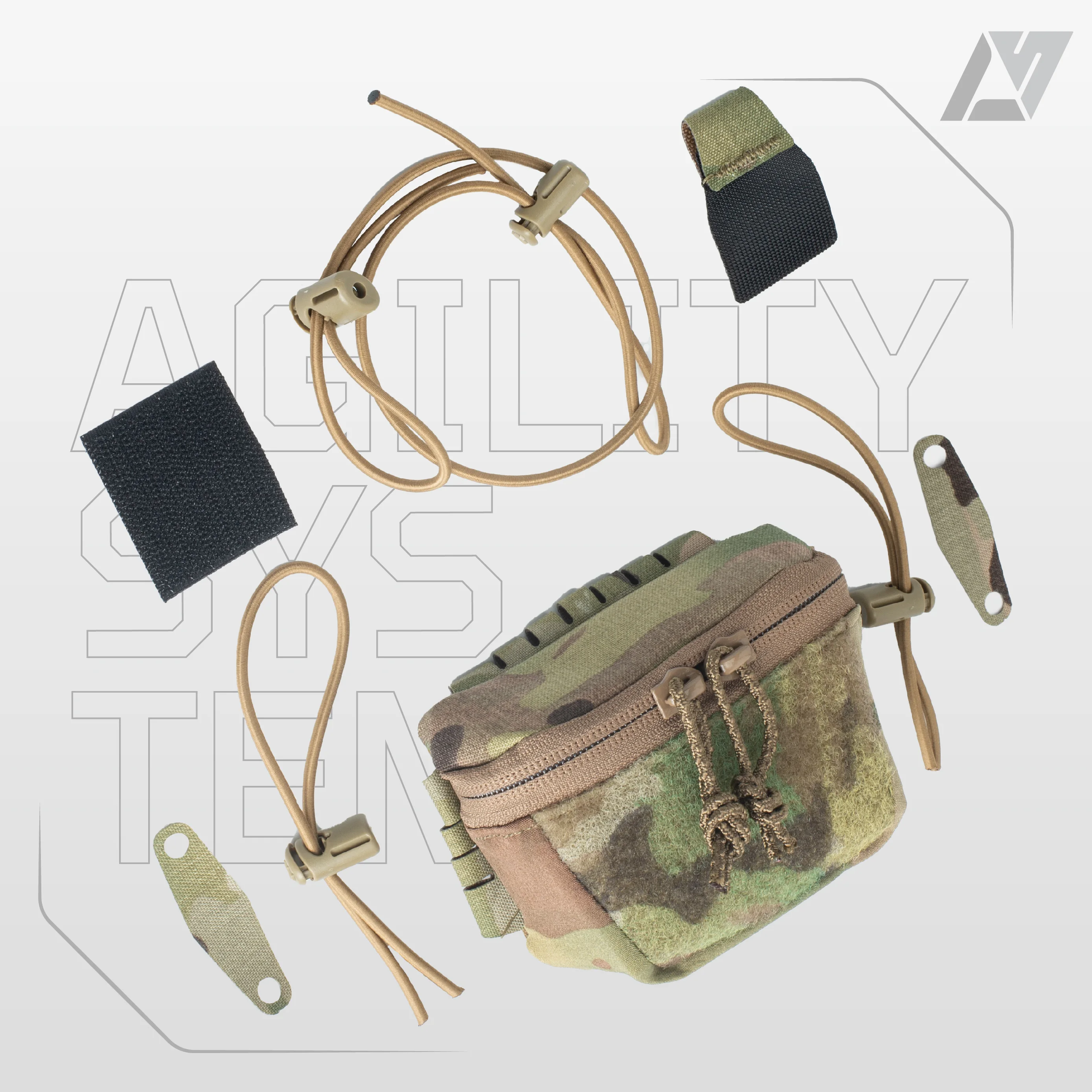 AS Smart System SHAW BRAIN Bolsa Casco Bolsa de almacenamiento trasera Importado Tiger Spot 500D - imagen 5