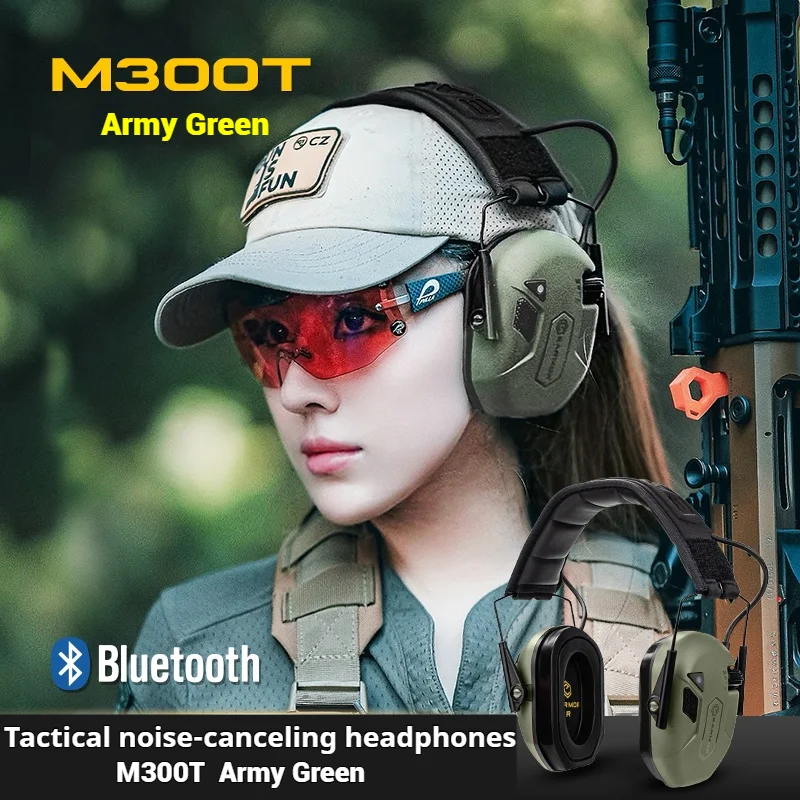 Orejeras electrónicas tácticas EARMOR M300A/M300T, auriculares auditivos protectores con reducción de ruido para caza al aire libre - imagen 5