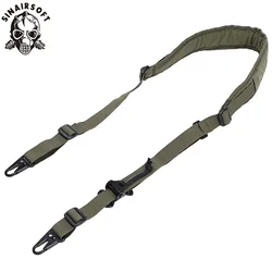 SINAIRSOFT-eslinga táctica para Rifle de caza, correa de equipo de tiro Modular de combate acolchada extraíble de 2 puntos, accesorios Airsoft