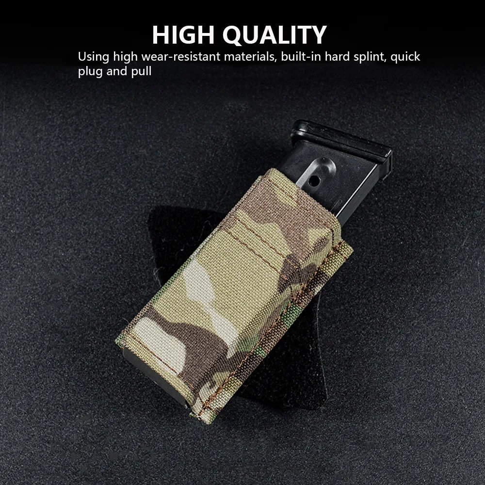 Bolsa táctica para cargador de pistola individual para Airsoft GLOCK M9 P226 HK USP cinturón rápido multiángulo 9MM bolsas individuales Mag - imagen 2