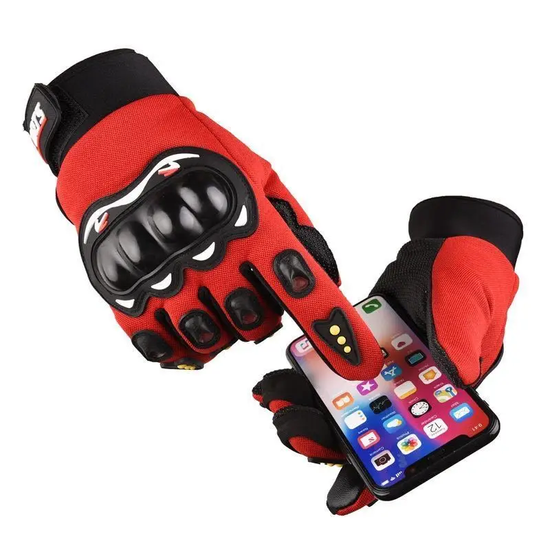 Guantes de moto transpirables con dedos cerrados, guantes de carreras para deportes al aire libre, Crossbike, equitación, guantes de motocicleta para hombres - imagen 3