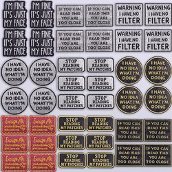 Parche termoadhesivo con letras de purpurina para ropa y sombrero