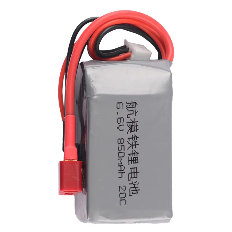 Paquete de batería RX con conector JST y enchufe FUTABA VS Turnigy para Drones, transmisor de 6,6 V, 850mAh, LiFePO4 - imagen 4