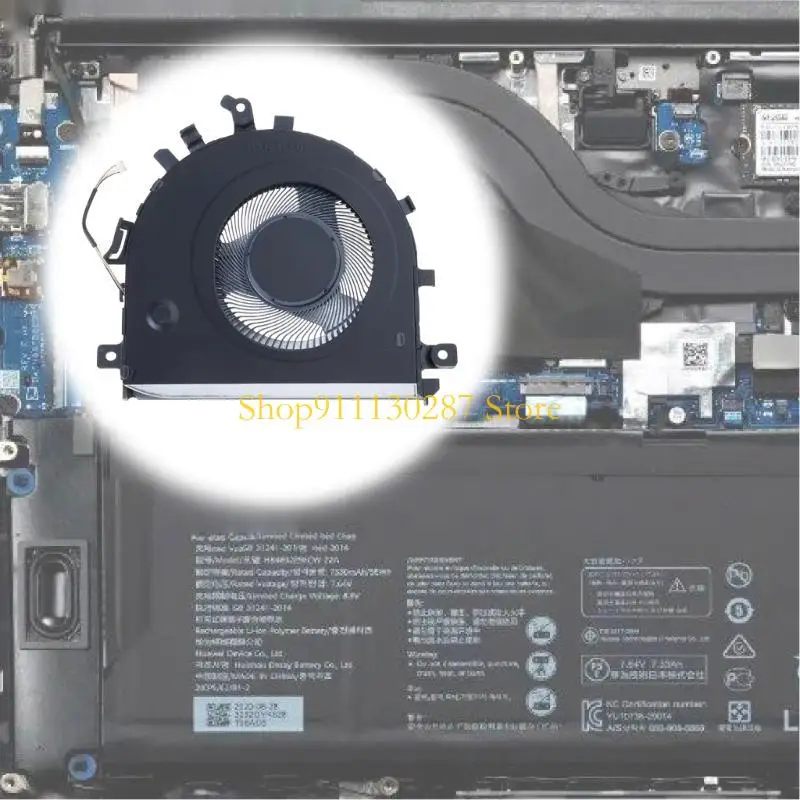 J1HC Nuevo ventilador refrigerador CPU para MateBook D15 D 15 Bob-Wah9 Wah9p Wae9p Boh-Wap9r Waq9r 4 Wire Laptop - imagen 3