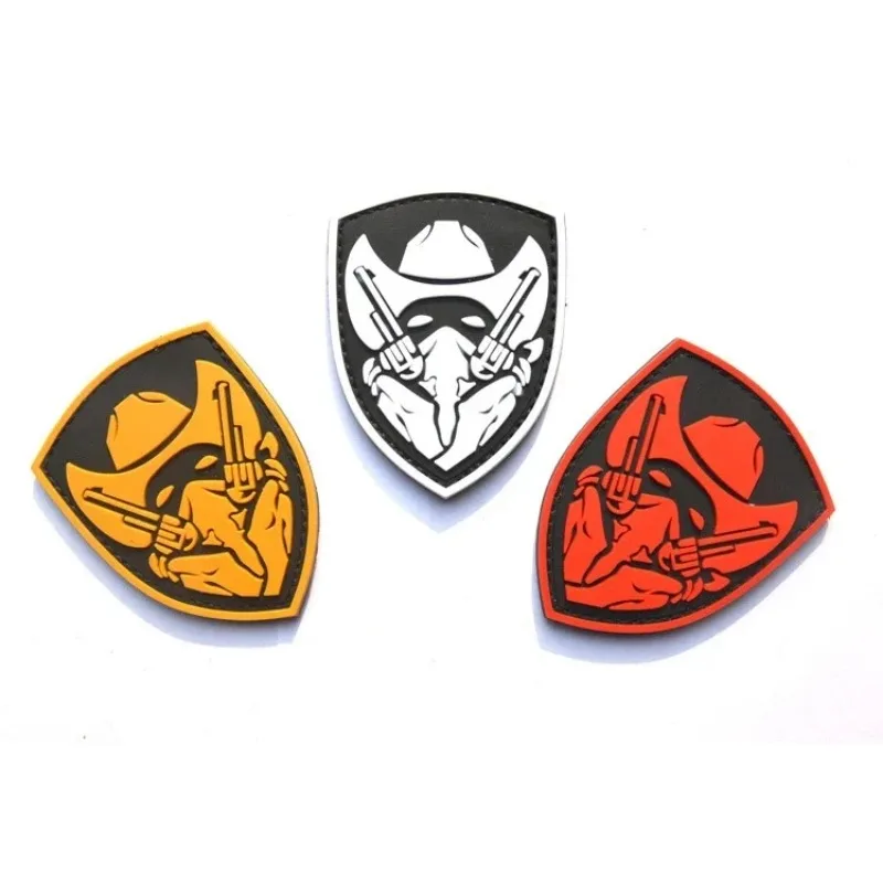 Insignia de Medalla de Honor moral, parches luminosos de gancho y bucle, brazalete de águila, vaquero, parche militar de PVC, pegatinas tácticas para mochila - imagen 2