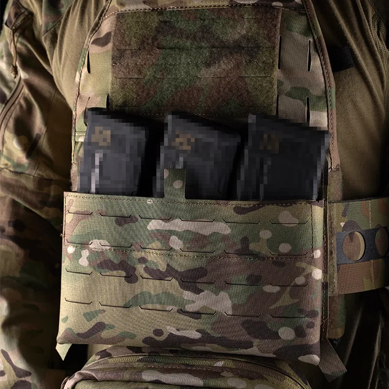 Accesorios para equipos al aire libre, bolsa Triple con gancho en G, paquete colgante con solapa frontal y inserto elástico, funda MOLLE, 5,56 - imagen 3