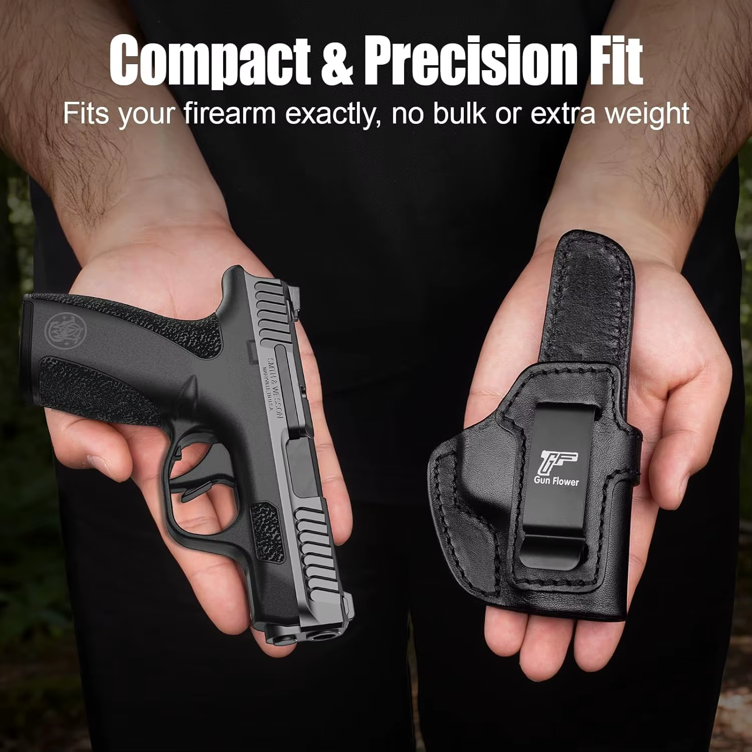 S&W Bodyguard 2.0 funda IWB cuero Premium oculta para diestro - imagen 5
