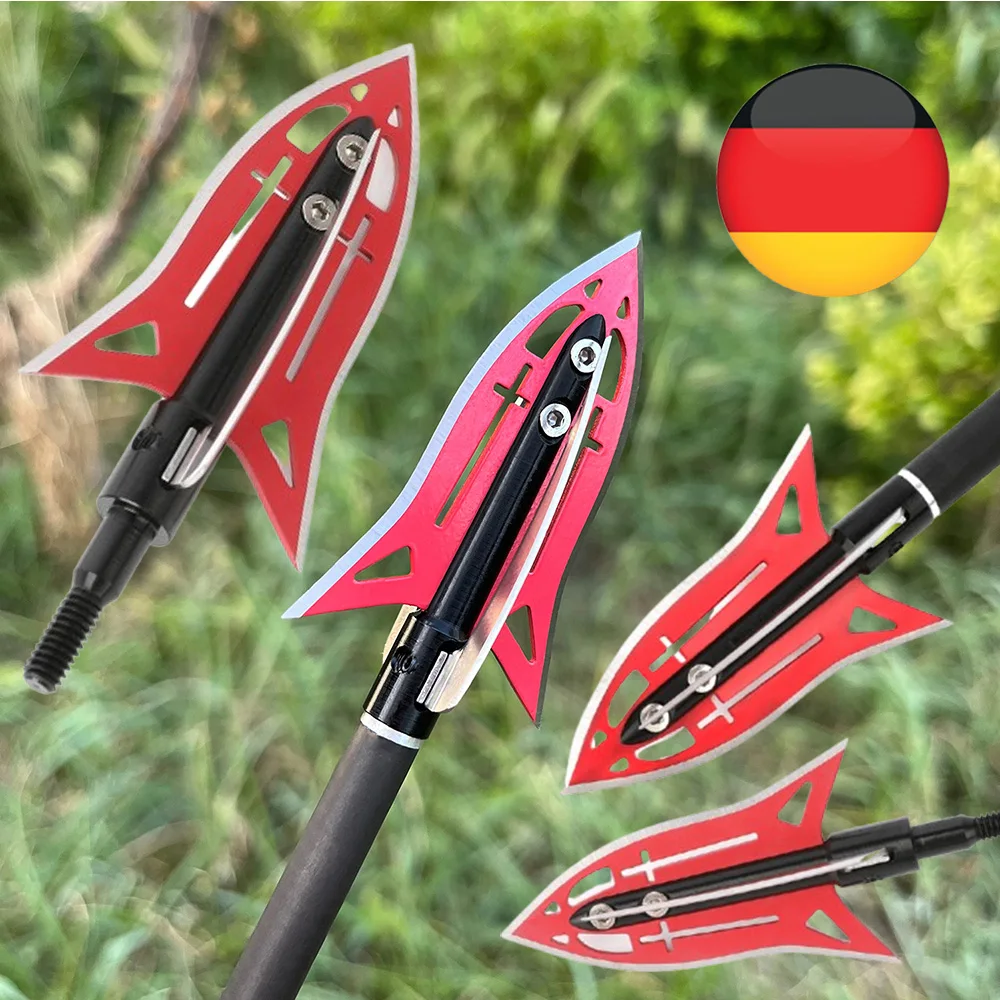 Puntas de flecha atornilladas de acero inoxidable, 6 uds., punta fija para tiro con arco, ballesta, arco recurvo compuesto, tiro de caza - imagen 2