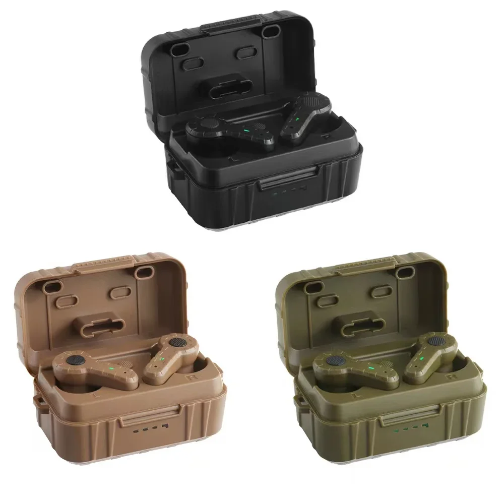 Tapones para los Oídos Electrónicos, audífonos antiruido con cancelación de ruido para caza, orejeras de silicona para tiro, NRR27dB - imagen 3