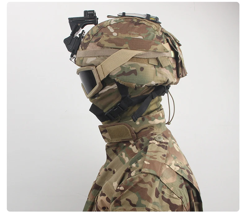 Casco táctico MICH 2000 cubierta de casco bolsa de batería de camuflaje casco sombrero de tela - imagen 4