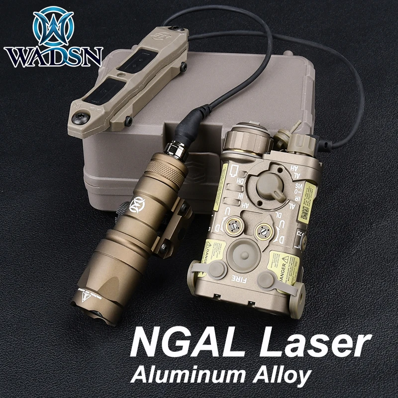 WADSN Airsoft NGAL todo Metal rojo verde azul IR indicador láser linterna táctica Surefir M300 M600 luz de explorador para caza CS - imagen 2