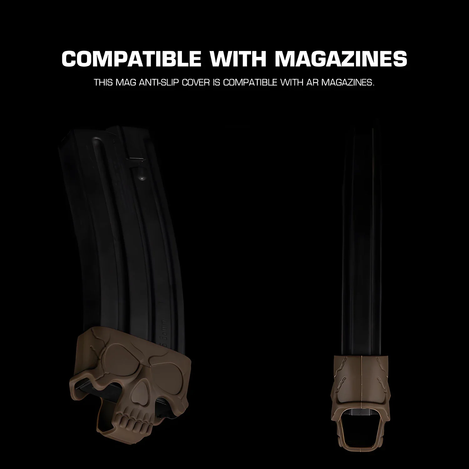 Funda de goma táctica 5,56 para revista rápida, agarre antideslizante, bucles de jaula de asistencia para M4 M16 AR15, accesorios para pistola de Paintball - imagen 4