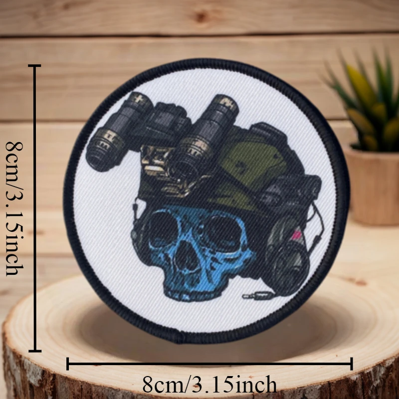 Gafas de visión nocturna, observadores, parches de impresión táctica, esqueletos, insignias de moral militar, mochilas, pegatinas de decoración de ropa - imagen 3
