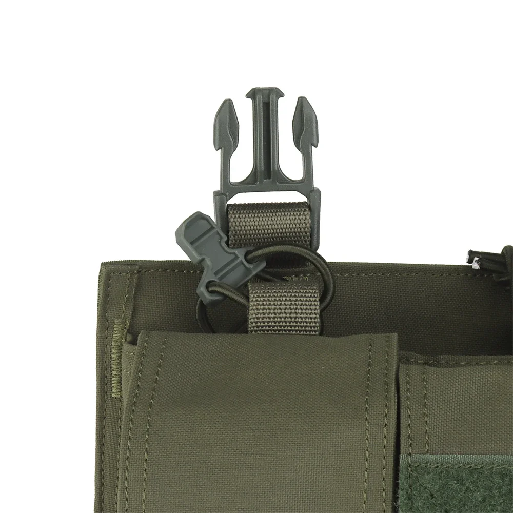 Bolsa Triple 7,62 Mag, Panel de liberación rápida con hebilla de 25mm, bolsa de fijación para chaleco táctico, mochila, accesorios colgantes - imagen 4