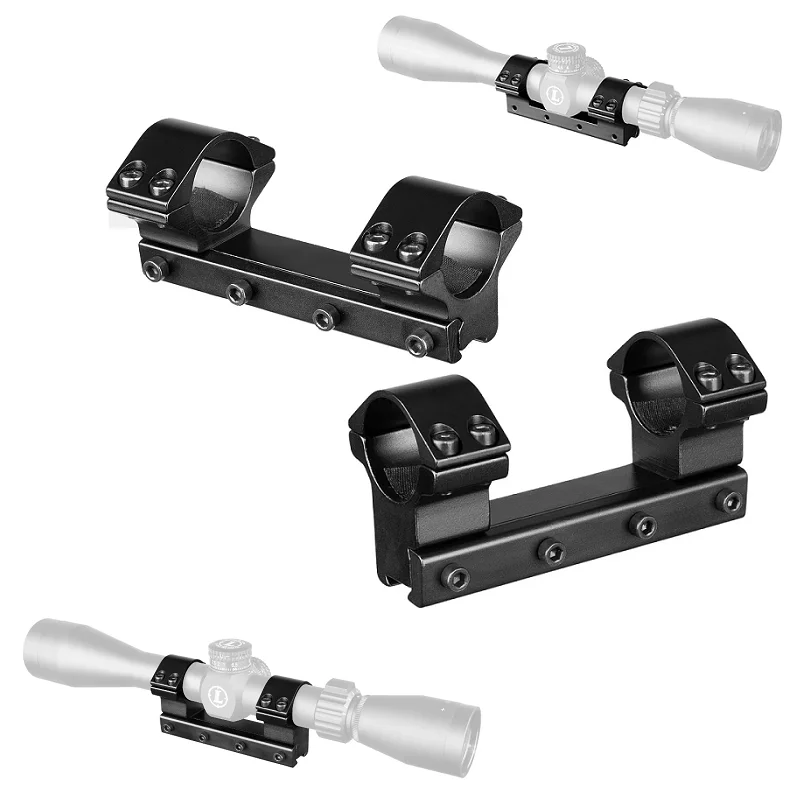 Soporte de anillos de alcance de 1 pulgada, mediano, 25,4 mm, 10 cm, para cola de milano de 11 mm - imagen 2