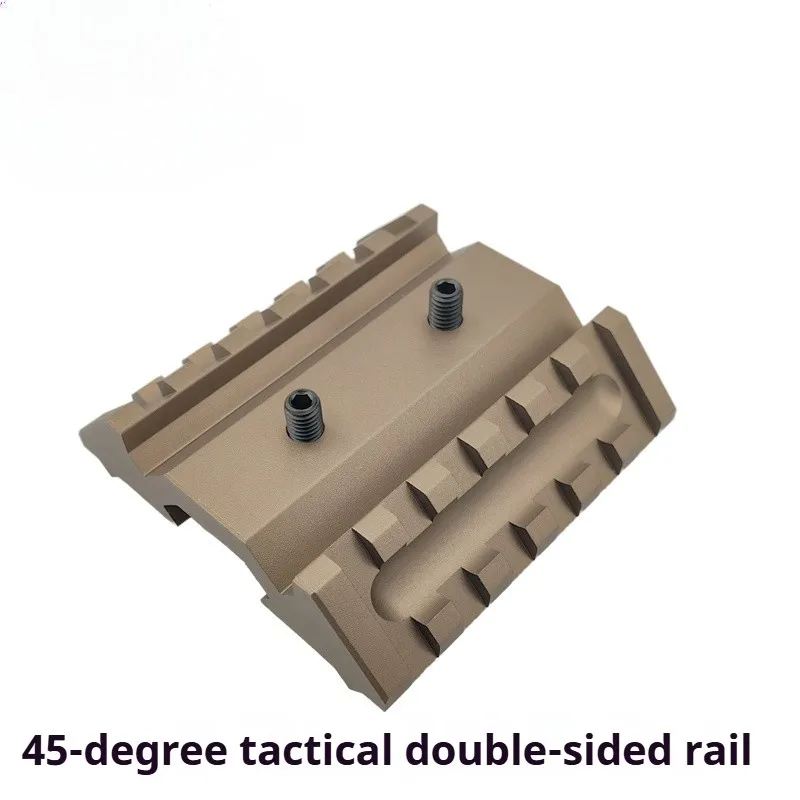 Riel lateral táctico de doble cara Element de 45 grados, base de 3 ranuras, soporte de metal, mira láser de linterna ajustable en altura - imagen 5