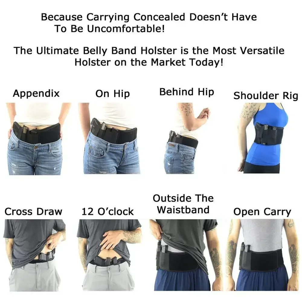 Funda Universal para pistola, cinturón oculto portátil, defensa de tiro de caza para Glock 1911 CZ-75 - imagen 5