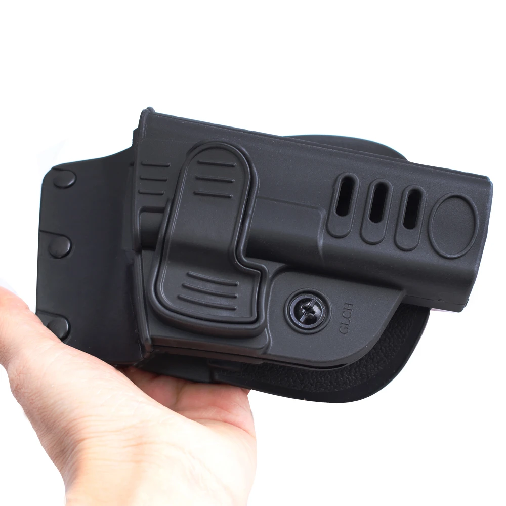 Accesorios Glock, funda para cinturón de mano derecha, funda de paleta táctica para pistolas Glock 17/19/22/23/31/32/34/35 - imagen 2
