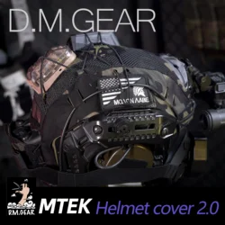 Dmgear Mtek casco tactico con cubierta de malla para Airsoft