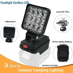 Foco LED portátil inalámbrico – Luz trabajo exterior compatible Makita
