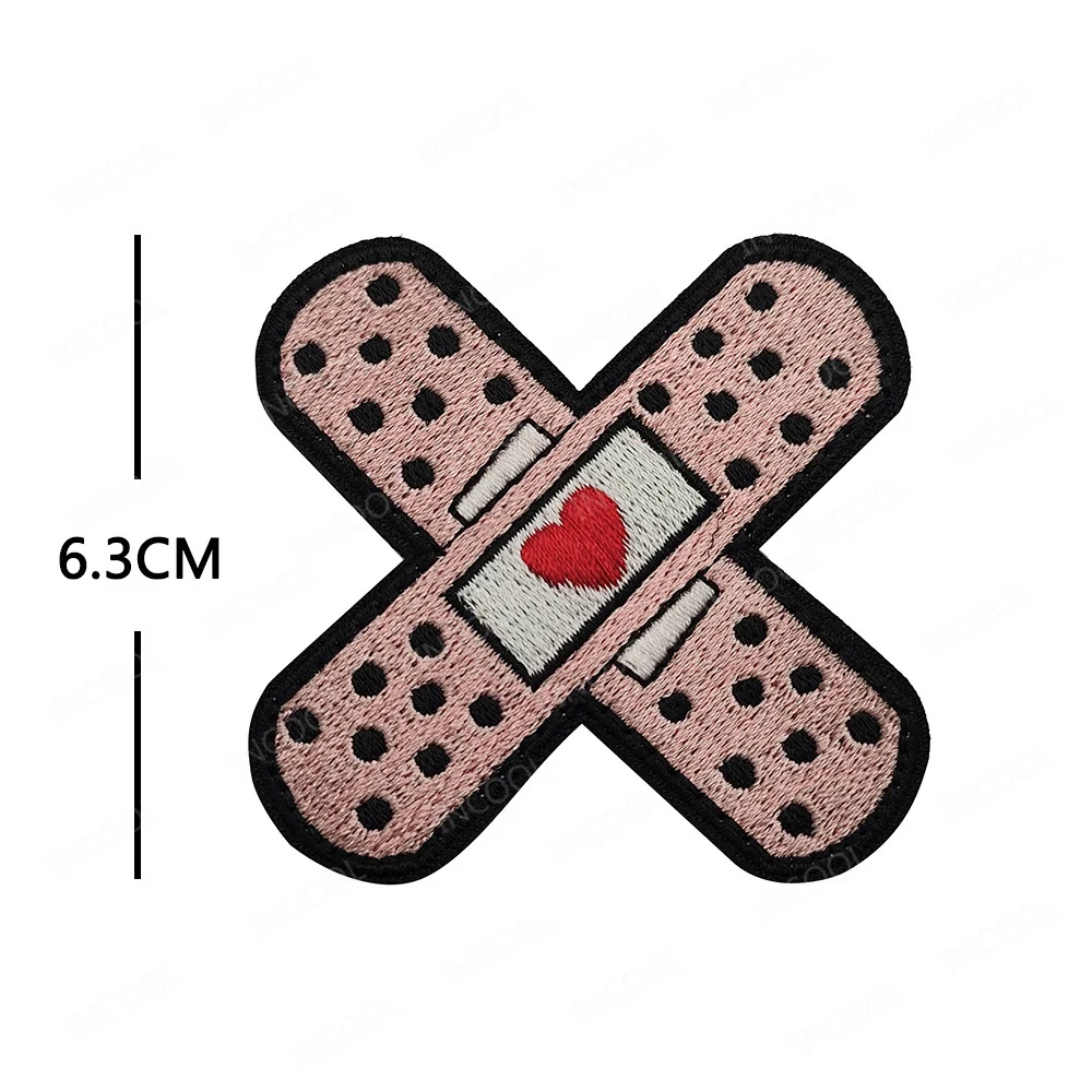 I'm OK-pegatina de vendaje para heridas, tira larga, parches bordados para ropa, brazalete, decoración, ayuda médica, parches tácticos para bolso, mochila - imagen 4
