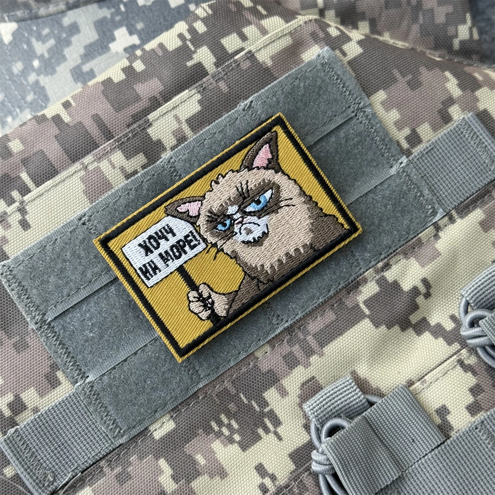 Parche táctico Chevron Morale "Quiero ir al mar", parches de gancho y bucle bordados para ropa, pegatina para mochila del ejército militar