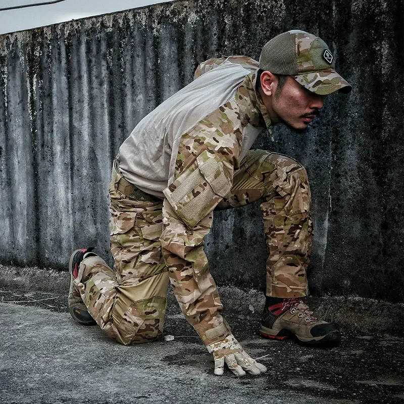 Emersongear-Conjunto de uniforme de combate G3 para hombre, traje de entrenamiento táctico Gen3, camisas, pantalones, Tops, pantalones Cargo, caza, senderismo, nailon - imagen 5