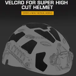 11 unids/set casco táctico pegatina mágica parches de casco rápido de corte alto sujetador de gancho y bucle accesorios de caza pegajosos