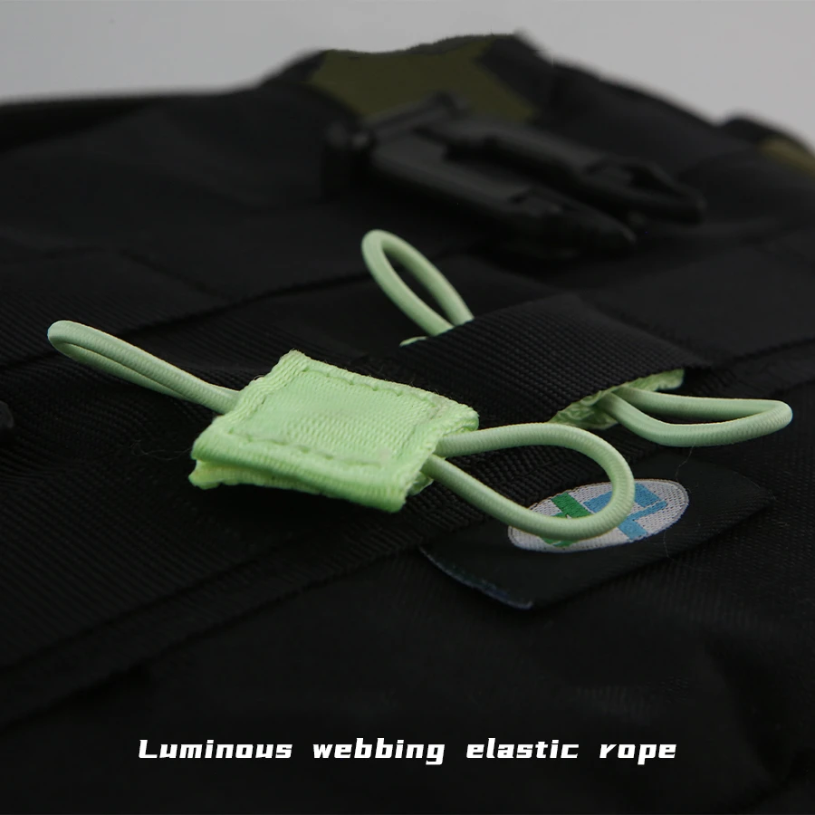 Correa fija Molle luminosa, hebilla de correas elásticas, chaleco táctico para exteriores, accesorio, cuerda de encuadernación de antena para exteriores - imagen 4