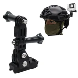 Soporte cámara casco táctico de nailon ajustable para GoPro HD Hero