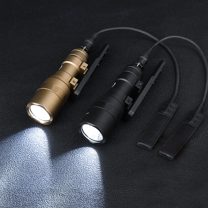 Conjunto de linterna táctica M300 Surefir SF M300C MINI luz exploradora Base blanca arma de caza foco Offset montaje m-lok Keymod - imagen 3
