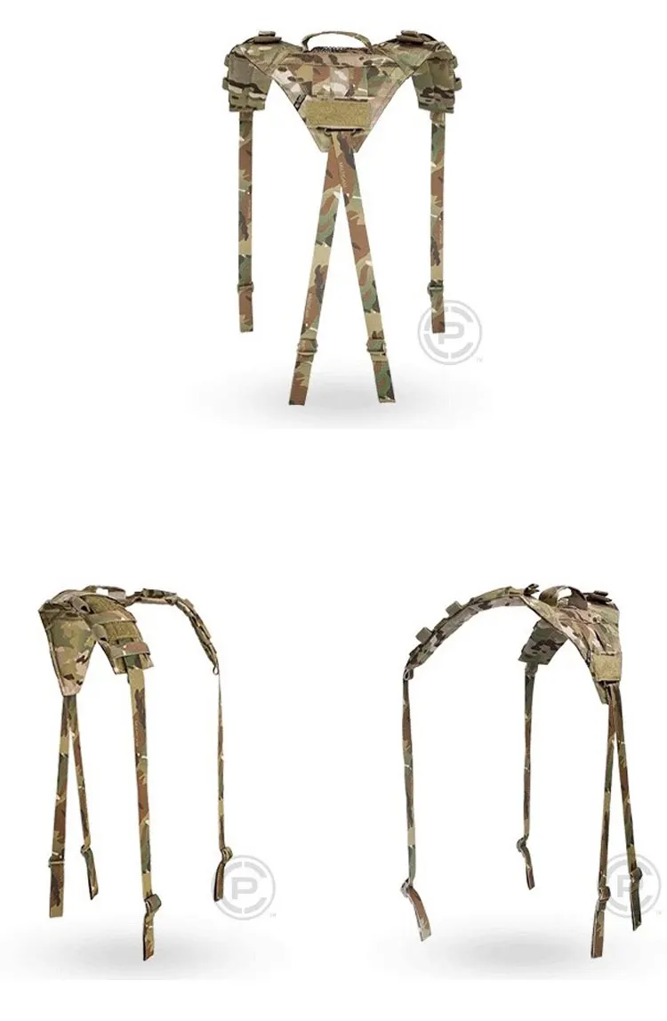 Arnés de caza triangular con yugo acolchado AVS, correa ajustable para múltiples cinturones, equipo para exteriores - imagen 4