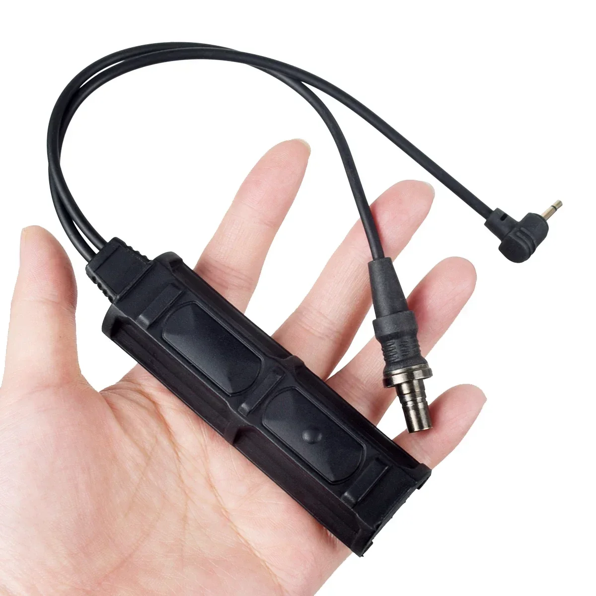 Interruptor doble remoto táctico PEQ15, 2 enchufes de presión SF y interruptor de 2,5mm para AR15 M4 PEQ M3X DBAL Surefire M300 M600, linterna para arma - imagen 4