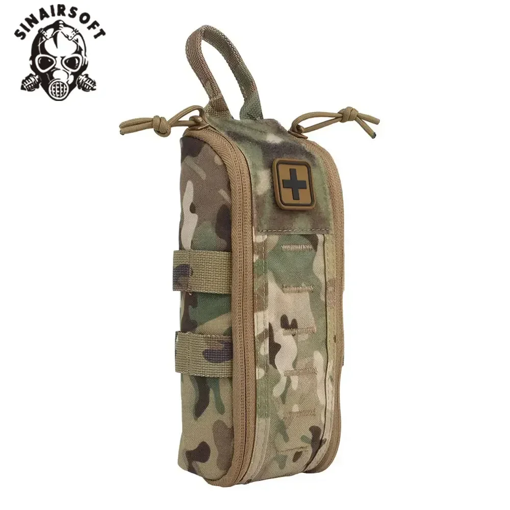 Botiquín de primeros auxilios táctico, bolsa médica vacía, paquete IFAK, pestaña de extracción rápida, Clip MOLLE, cremallera YKK, bolsa de emergencia para acampar y senderismo