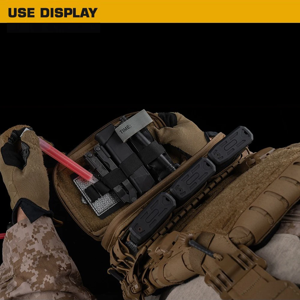 Placa táctica multiusos, sujetador mágico, tablero de almacenamiento con hebilla de nailon para escopeta, bolsa Mag, linterna, organizador de bolígrafos ajustable - imagen 4