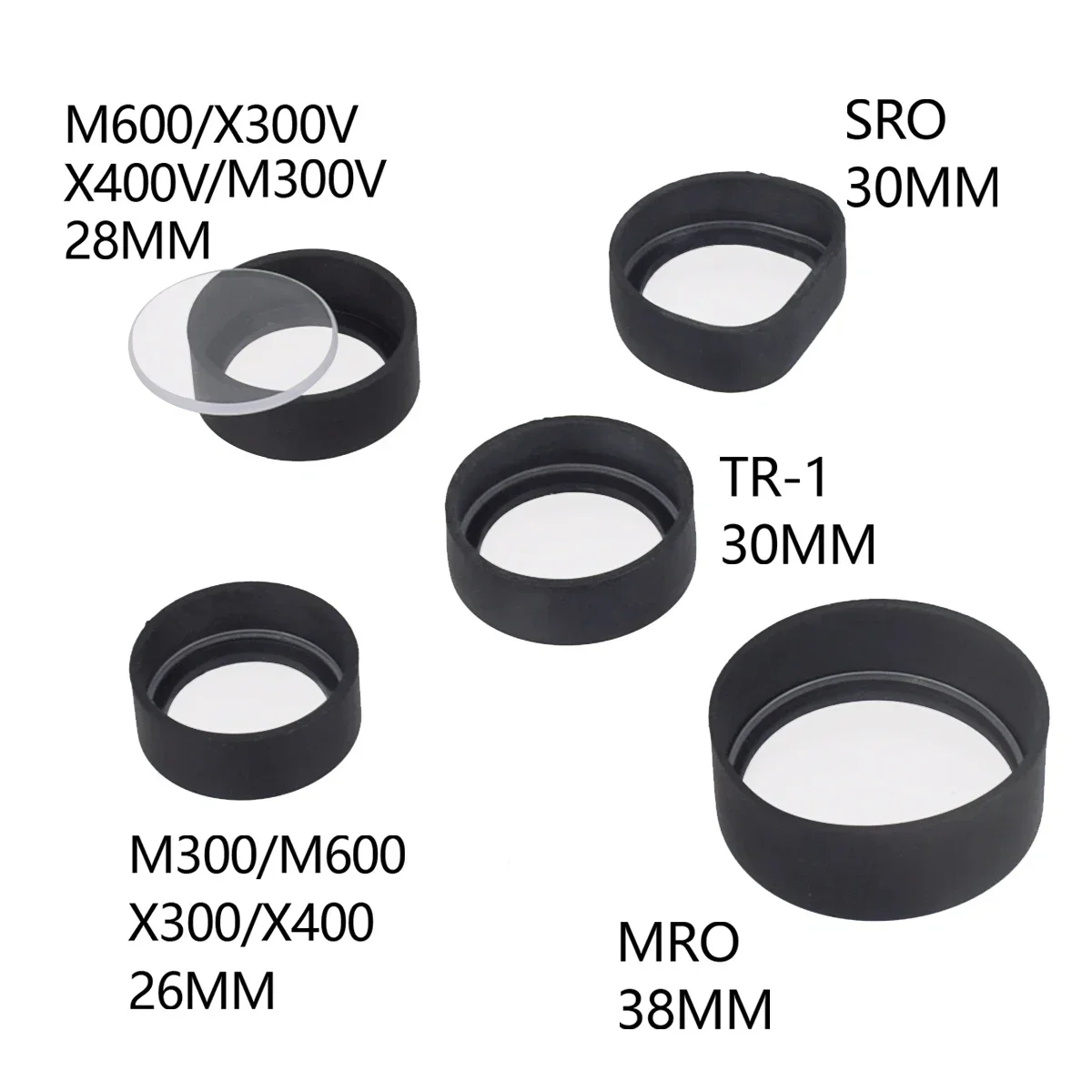 Protector de lente de goma personalizado AD táctico SF M300 M600 X300 X400 arma linterna SR MR T01/02 Protector de cubierta de mira de punto rojo - imagen 3