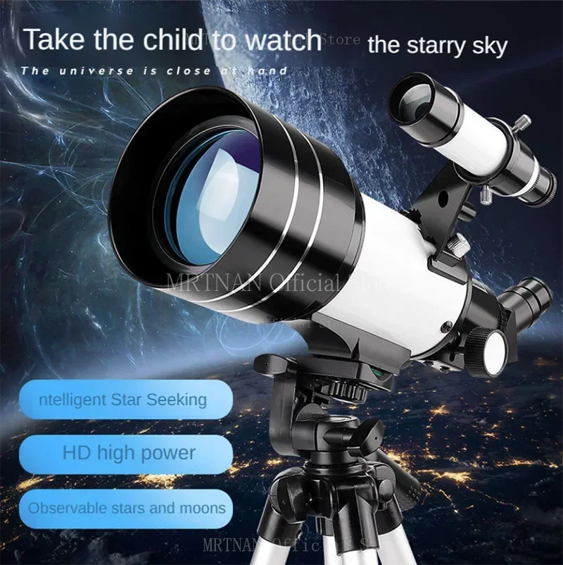 Telescopio astronómico profesional para principiantes, telescopio con cámara Bluetooth, teléfono, Luna, estrellas, 150X - imagen 2