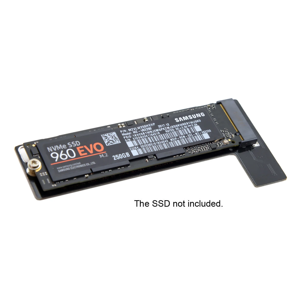 CY-Tarjeta convertidora NVME M.2 NGFF m-key SSD para Macbook Mini A1347, MEGEN2, MEGEQ2, 2014, color negro - imagen 2