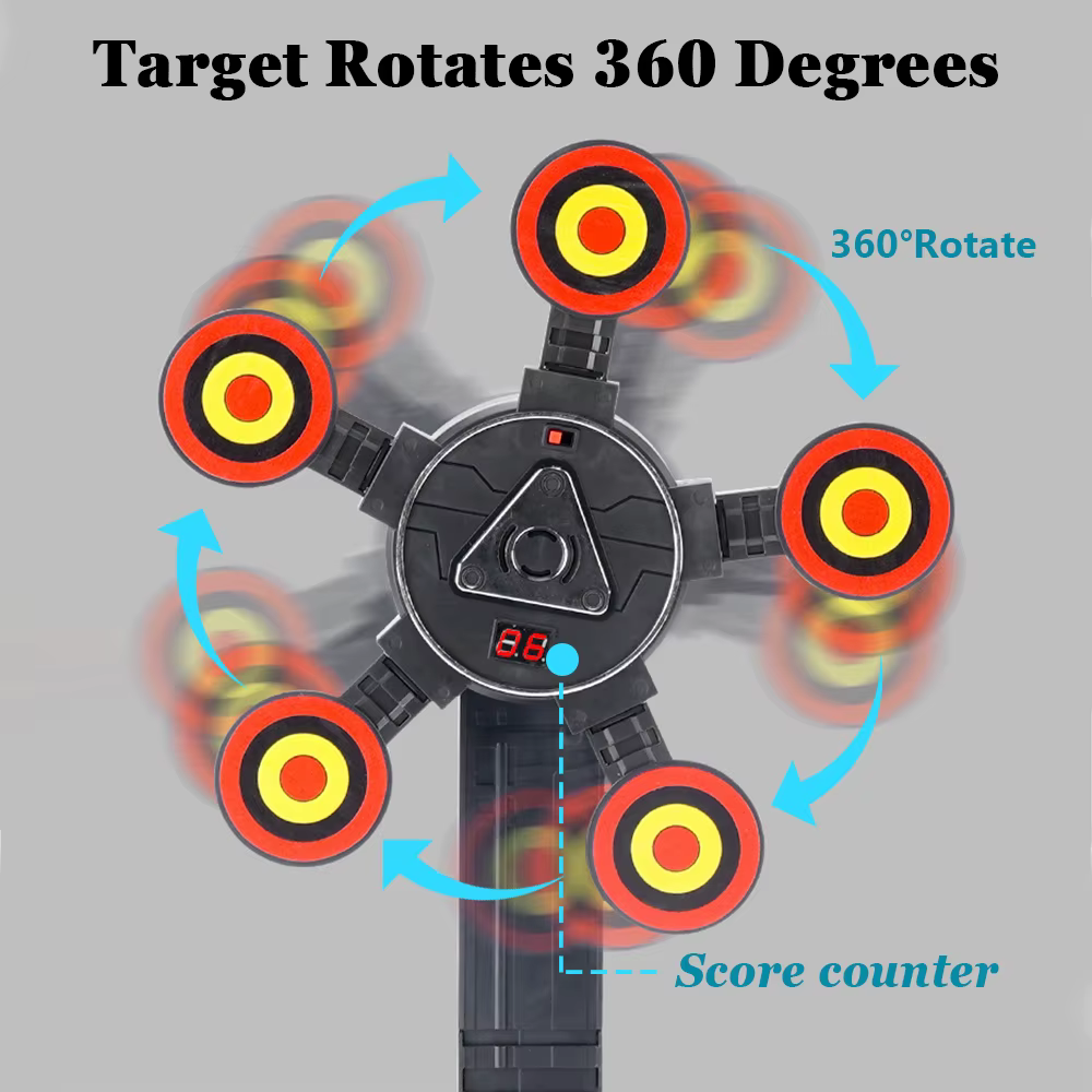 Blanco electrónico giratorio 360° con puntuación automática para airsoft - imagen 3