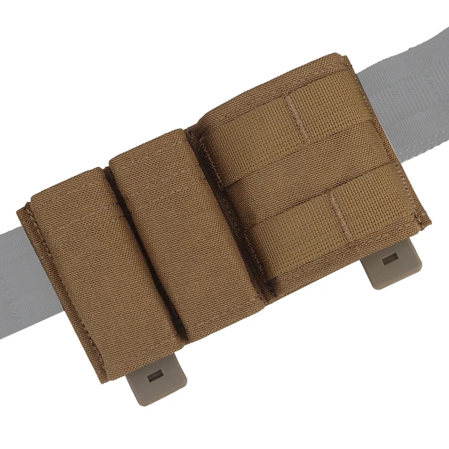 Bolsa para revistas de 9mm/5,56, bolsas tácticas para pistola Mag, bolsa doble Mag, soporte para Airsoft de caza con Clip de soporte de nailon rápido - imagen 2