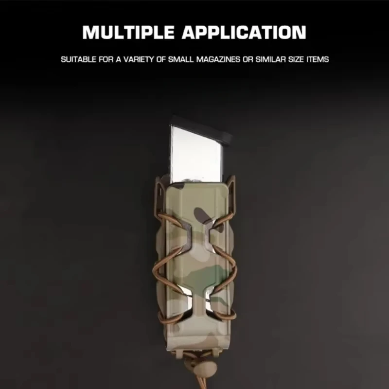 ERQYGRA-pistola táctica todo terreno Mag, bolsa de 9mm, sistema Molle de revista de tiro, accesorios de Paintball, funda, equipo de caza - imagen 4