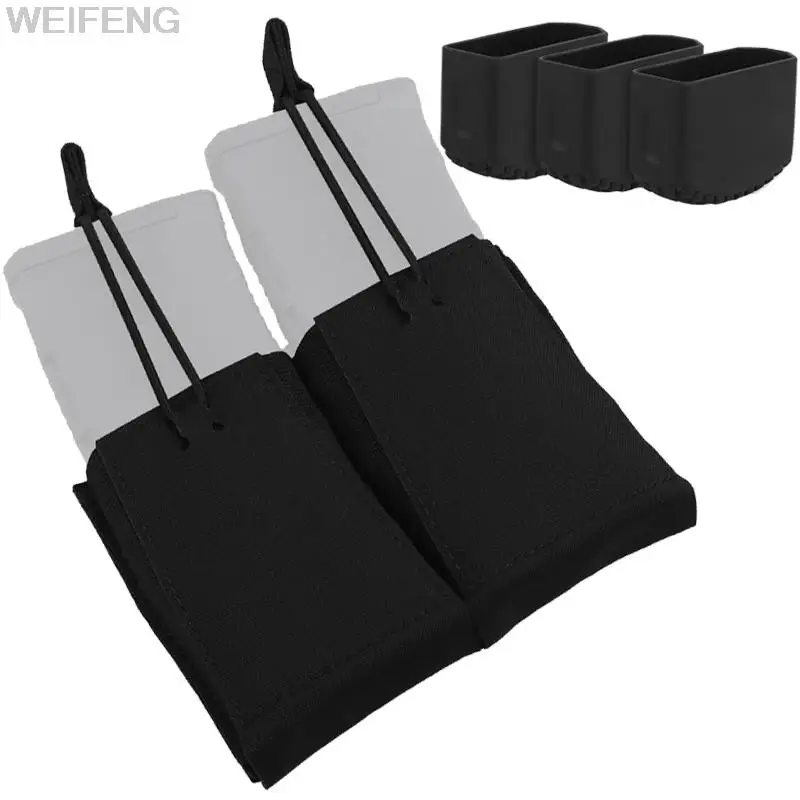 Doiuble-funda protectora de goma para Rifle militar, accesorio táctico de caza, 5,56mm, para M4 AR 15 AK