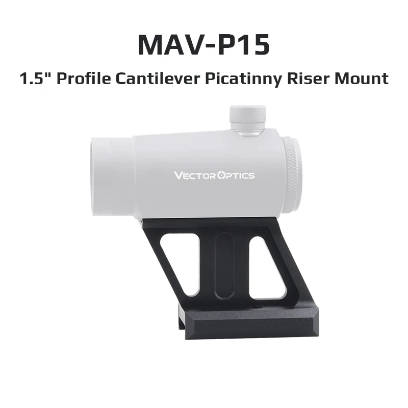 Vector Optics Maverick Montura elevadora visor punto rojo Picatinny - imagen 4