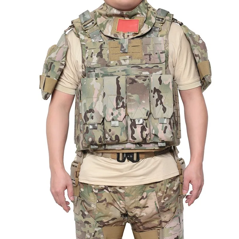 Camiseta sin mangas táctica para exteriores, chaleco pesado de protección completa para entrenamiento deportivo al aire libre, ropa de camuflaje - imagen 3
