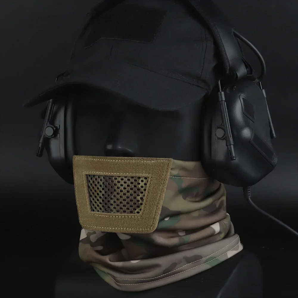 Máscara táctica de media cara, máscara de caballero a prueba de viento, casco facial transpirable para senderismo, ciclismo, juego de guerra, tiro, accesorios de caza - imagen 3