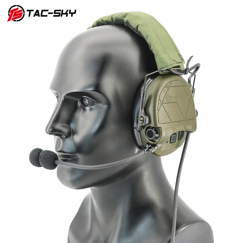TS TAC-SKY táctico electrónico con cancelación de ruido, Walkie Talkie PTT, auriculares TAC301 para caza, tiro Airsoft - imagen 3