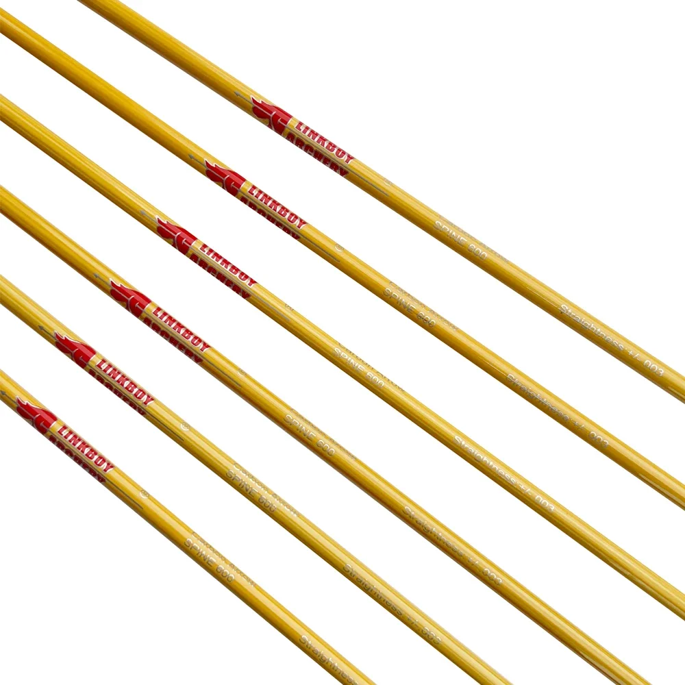 12 Uds Linkboy tiro con arco piel de bambú eje de flecha de carbono 30/32 ''ID4.2 SP600 700 900 arco recurvo tiro con arco largo - imagen 5
